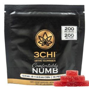 3Chi-Delta 8 THC CBN CBC Numb Gummies